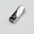 BX088 Wholesale jewelry finding Stainless Steel flat Clasp for leather cord bracelets